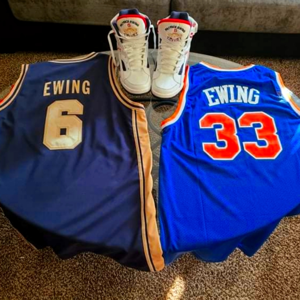 Patrick ewing usa & knicks jersey wit USA eclipse